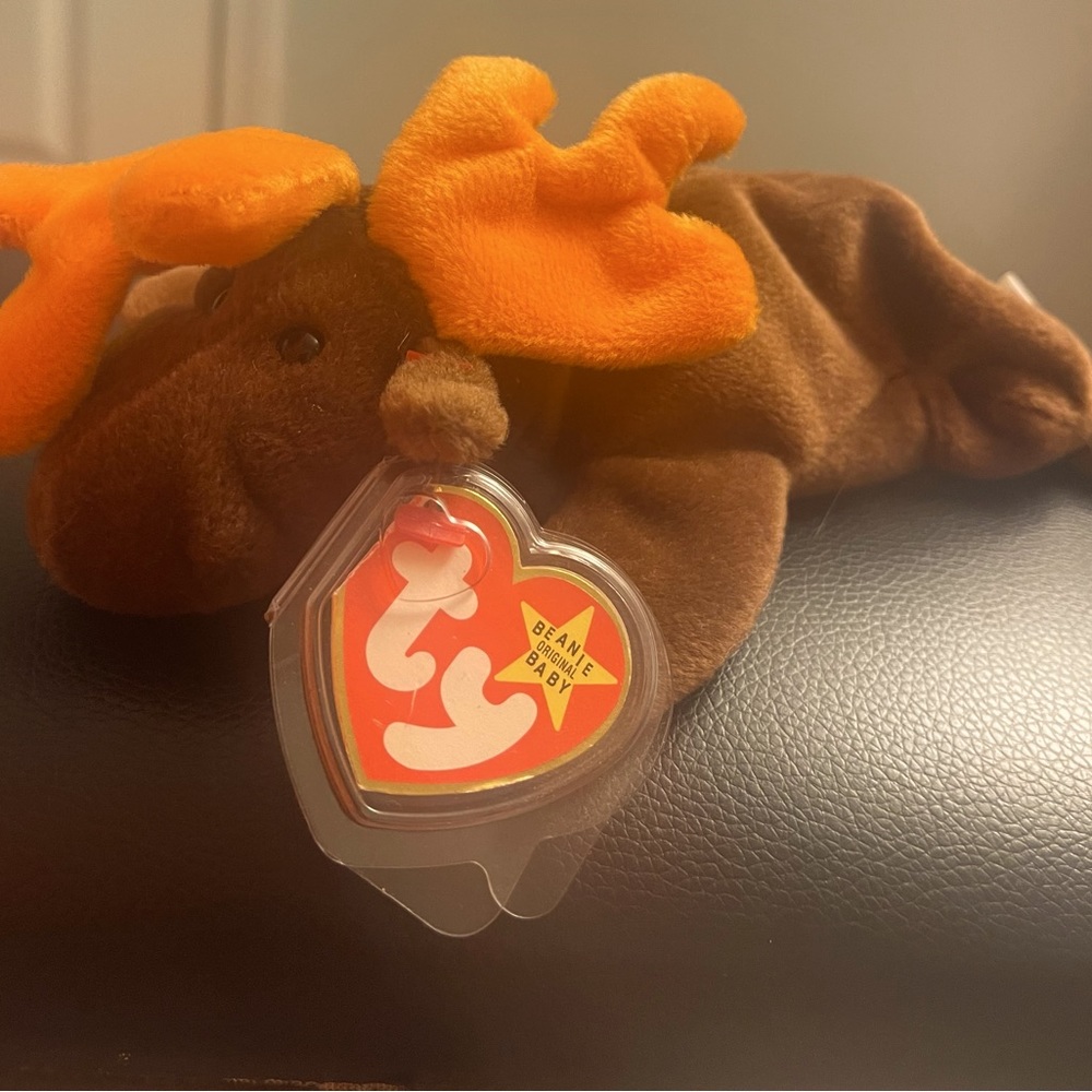 Beanie baby RARE “Chocolate” the moose original 1993.
